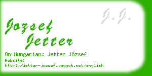 jozsef jetter business card